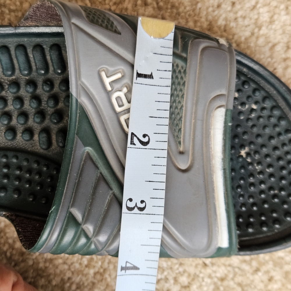 Rassi Sport Branded Size 40 (Brazil) Women's Green and Gray Slide Sandals - Picture 6 of 8